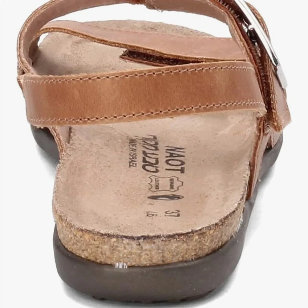 NAOT NEW Size 5.5 (36 )Footwear Women's Norah Sandal in Latte Brown Lthr